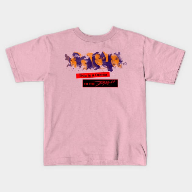 aespa Drama Kids T-Shirt by fzrartwork